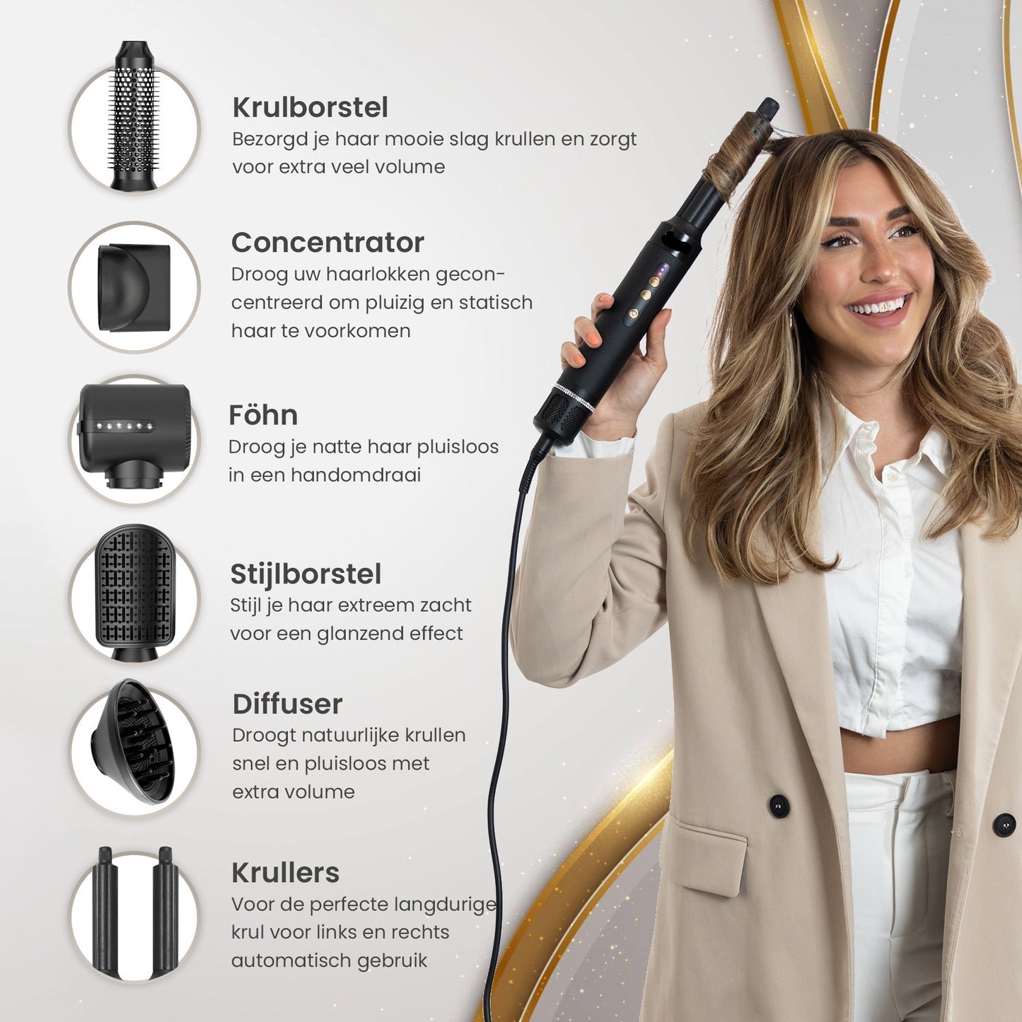 ✨PROFITEER ALLEEN VANDAAG! Wees er snel bij 🚨 Nederland's Nr. 1 Airstyler 7 in 1🚨